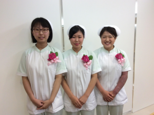 平成27年度 本校卒業の3名