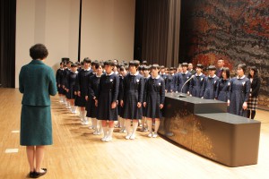壮行会の様子