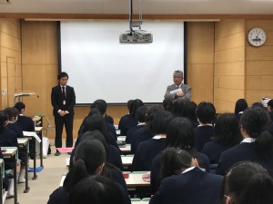 進学に向けた講演(学力分析会)の様子