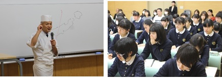 講演会には保護者の方々も参加していました